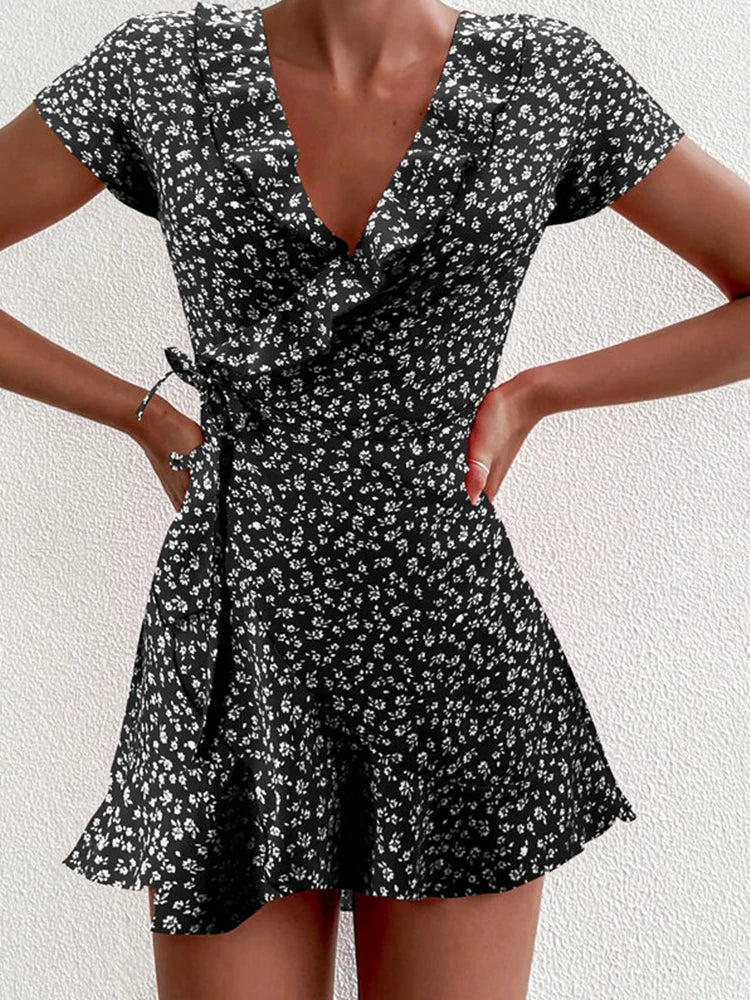 Summer Women’s Floal A-Line Dress Sweet Elegant