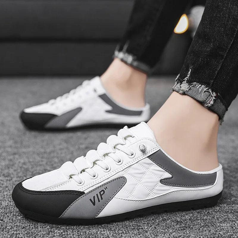 2026 Fashion men New Style Half Slippers
