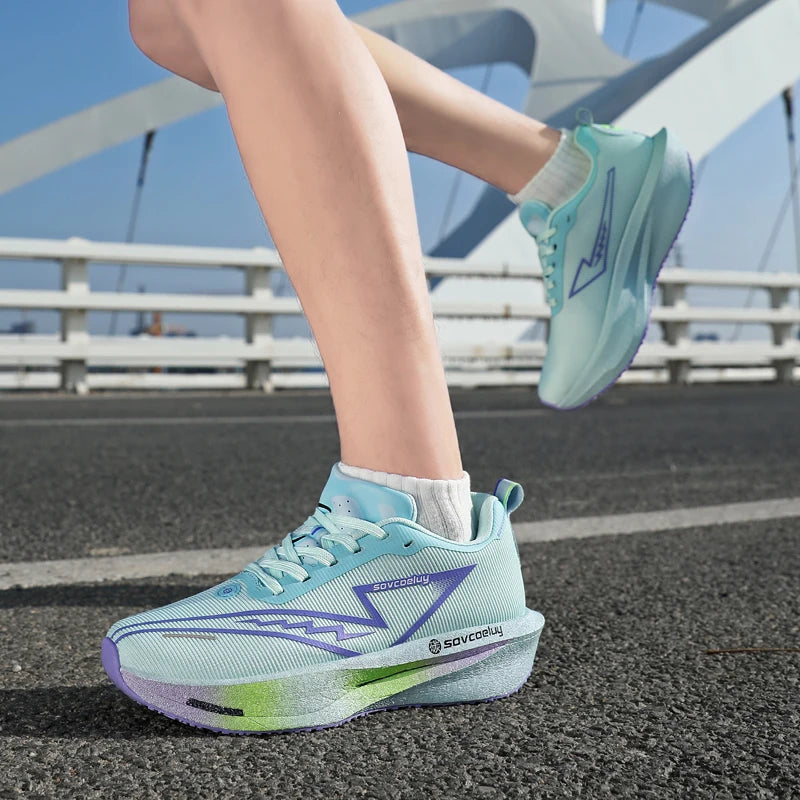 Running Shoes Carbon Board  Unisex Sports Breathable Lightweight Nonskid Sneakers