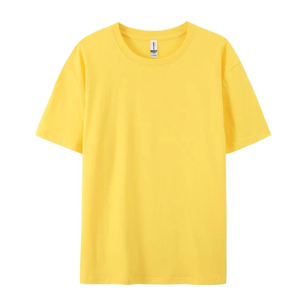 100% Cotton Solid T-shirts Women Sporty Short Sleeve