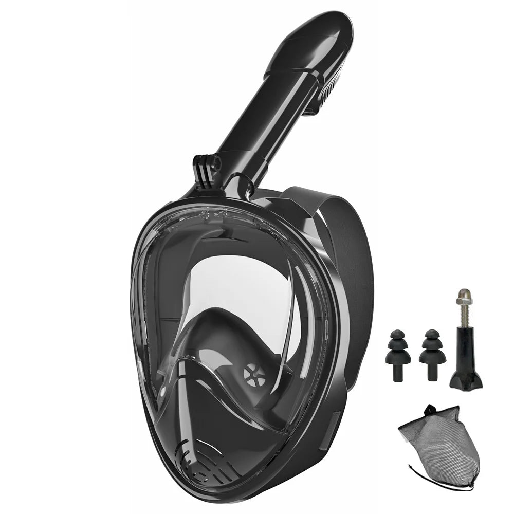 Full Face Snorkel Mask Silicone Diving Mask For Adults