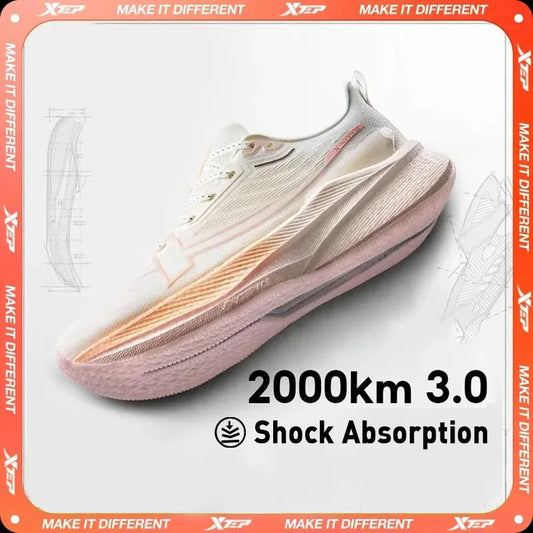 Xtep Women Running Shoes 2000km 3.0 2026 (Original Brand Asian Design)