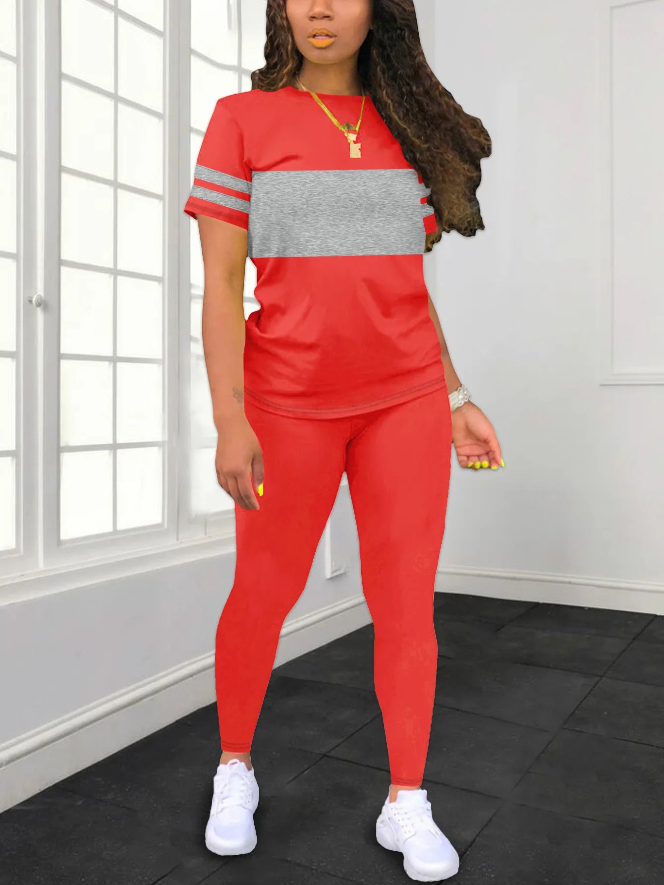 Women's Summer Casual  Set Fashionable Comfortable Clothing Outfit