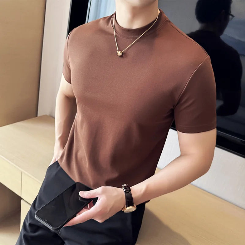 High-quality Men's Short-sleeved T-shirt, Cotton 85%