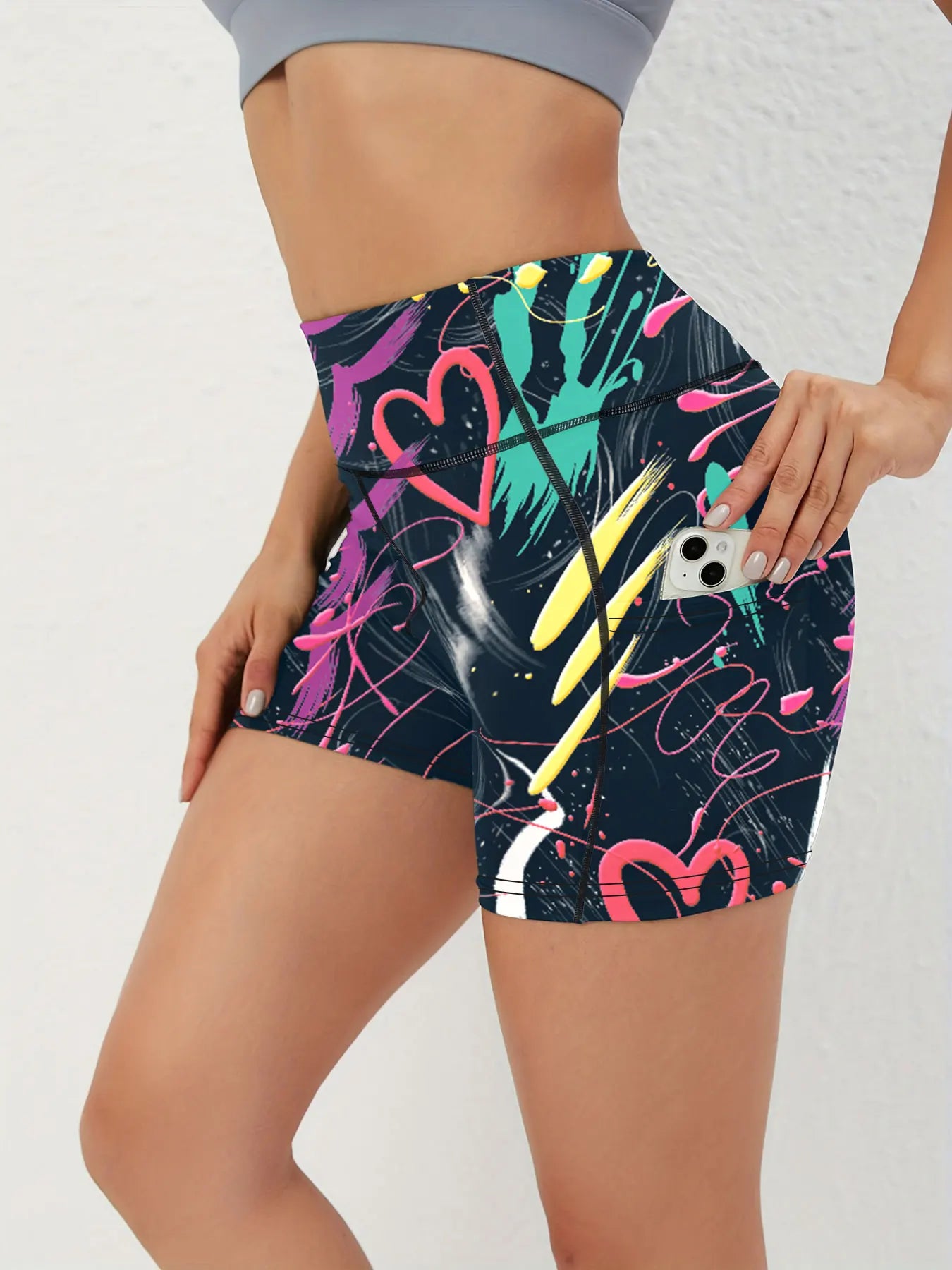 High-Waist Fitness Yoga Shorts Women's Sportswear