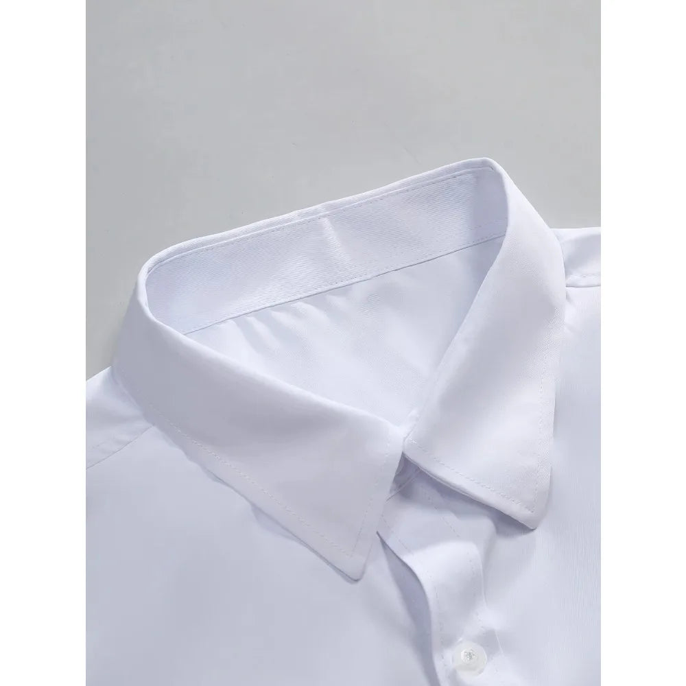 Brand New Solid Color Long Sleeve Smart Casual