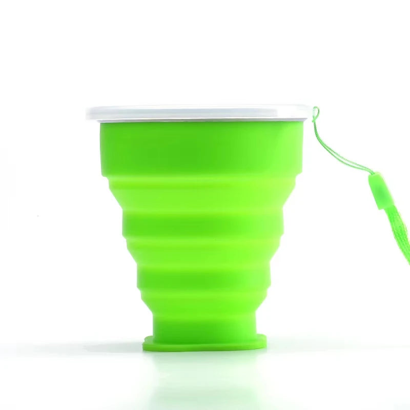 Portable Silicone Folding Water Cup Outdoor Heat Resistant
