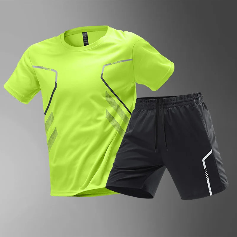 Men's Quick Drying Running Sets Breathable Outdoor Sports