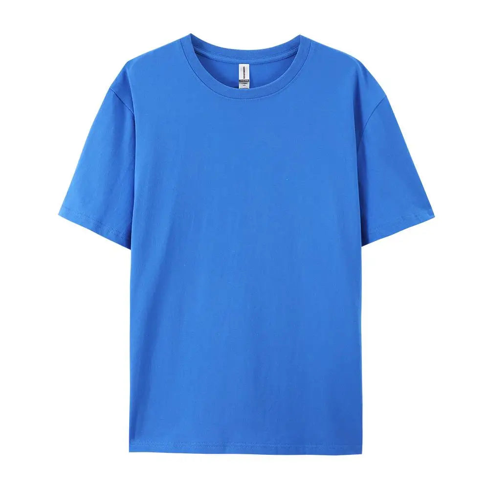 100% Cotton Solid T-shirts Women Sporty Short Sleeve