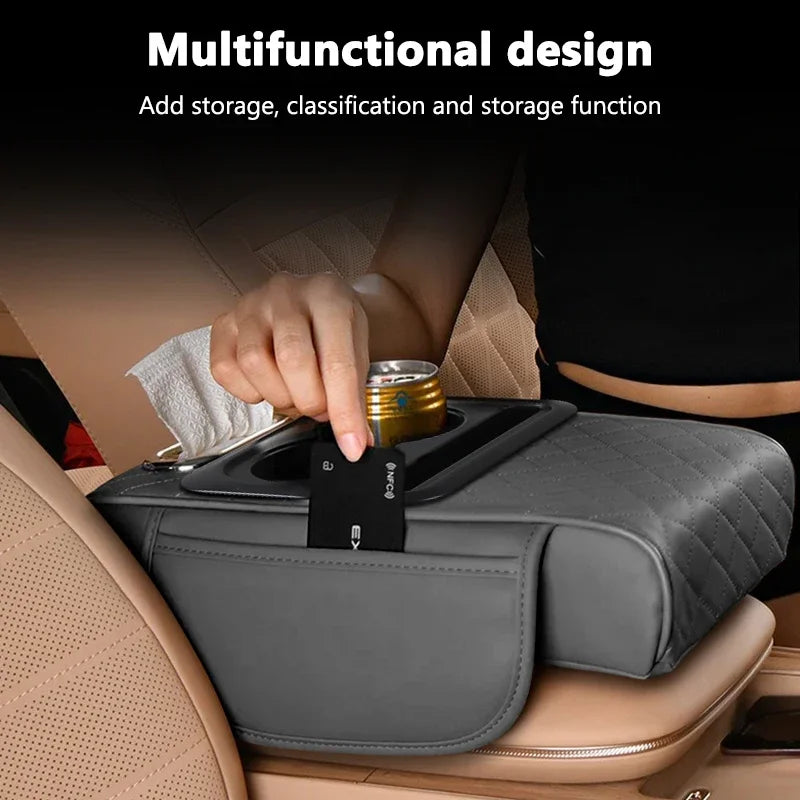 Car Center Console Organizer, Car Armrest Storage Box