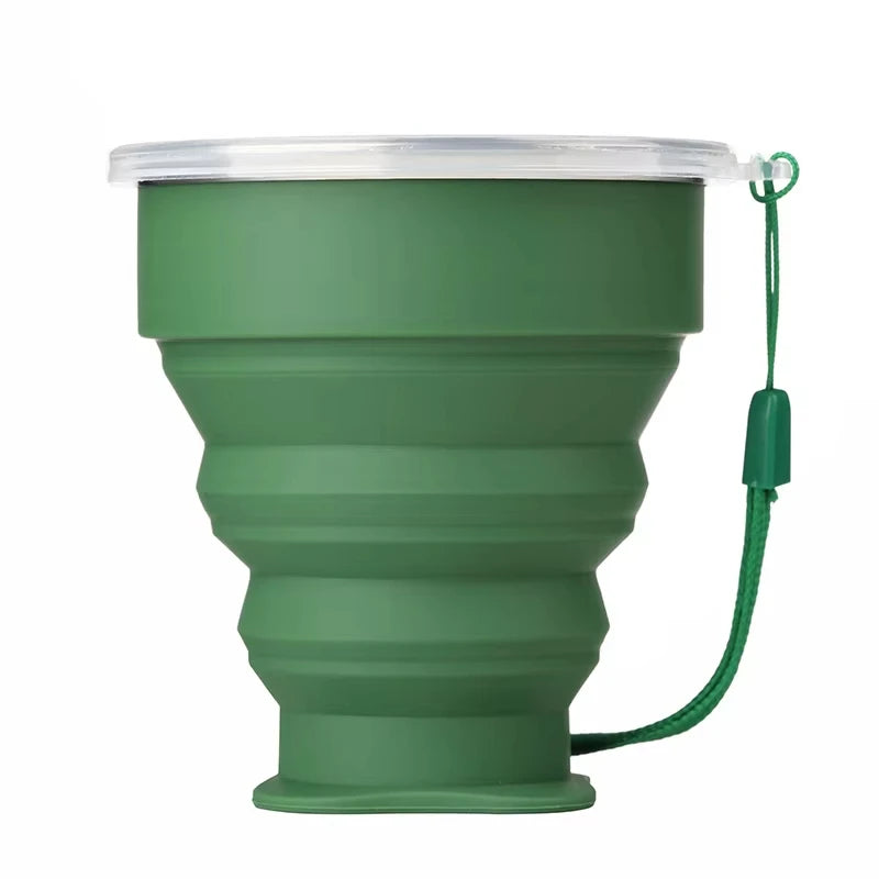 Portable Silicone Folding Water Cup Outdoor Heat Resistant