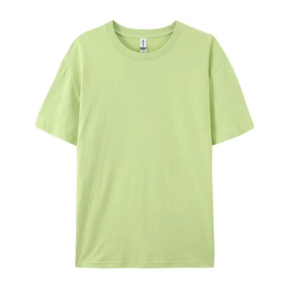 100% Cotton Solid T-shirts Women Sporty Short Sleeve