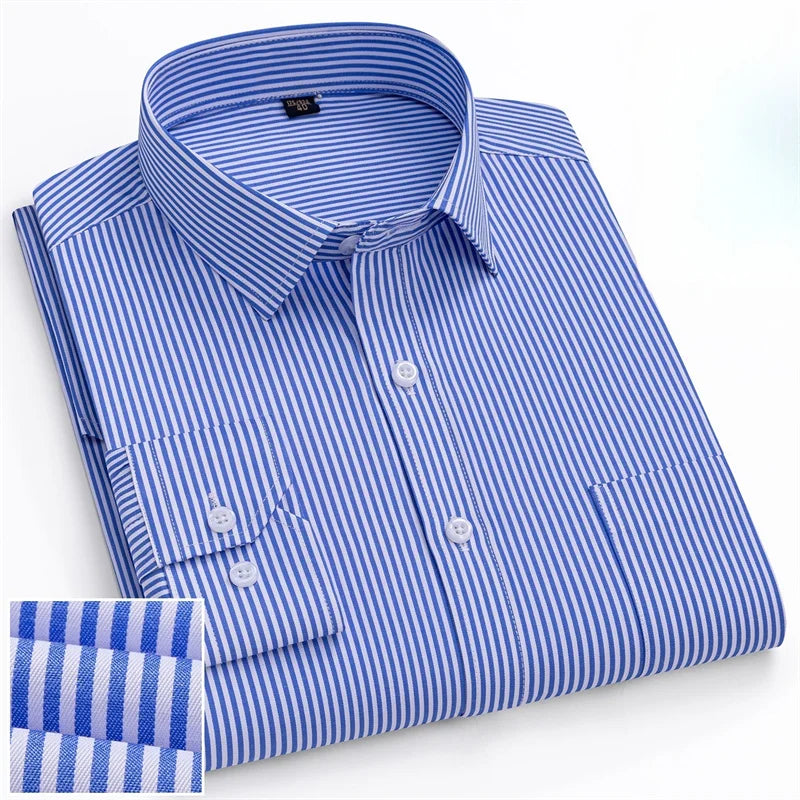 Men Formal Shirt Long Sleeve for Office