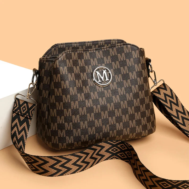 Synthetic Faux Leather Shoulder Bag For Women
