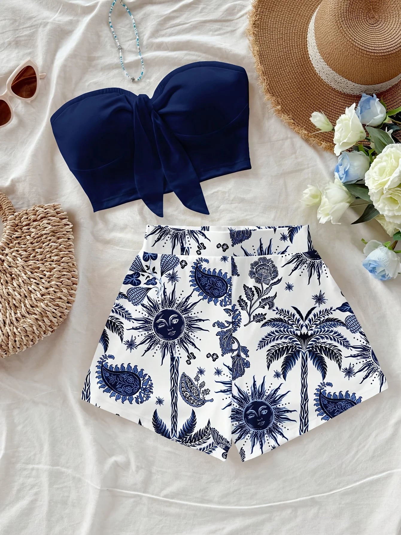 Women's summer vacation 2-piece set