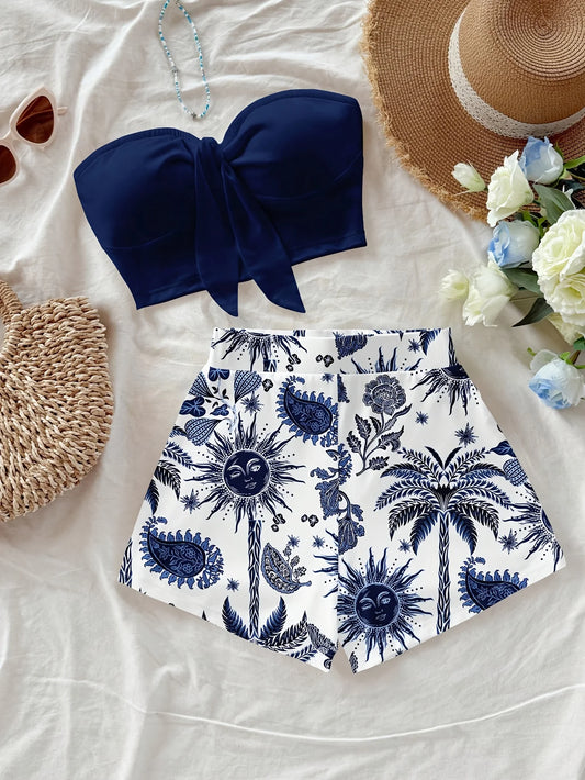 Women's summer vacation 2-piece set
