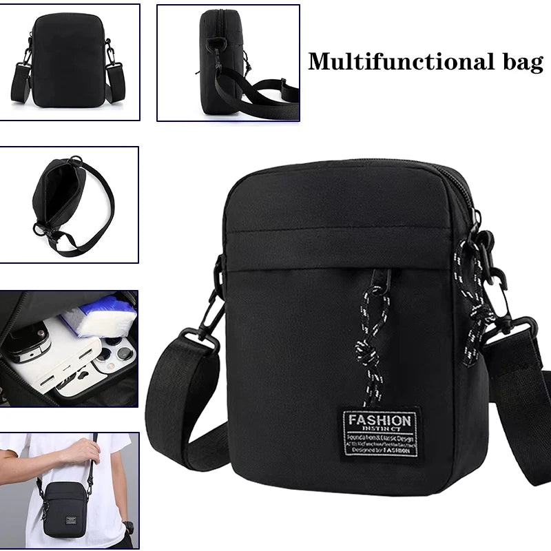 Men's Bag, Available in Single Shoulder or Cross-Body Design