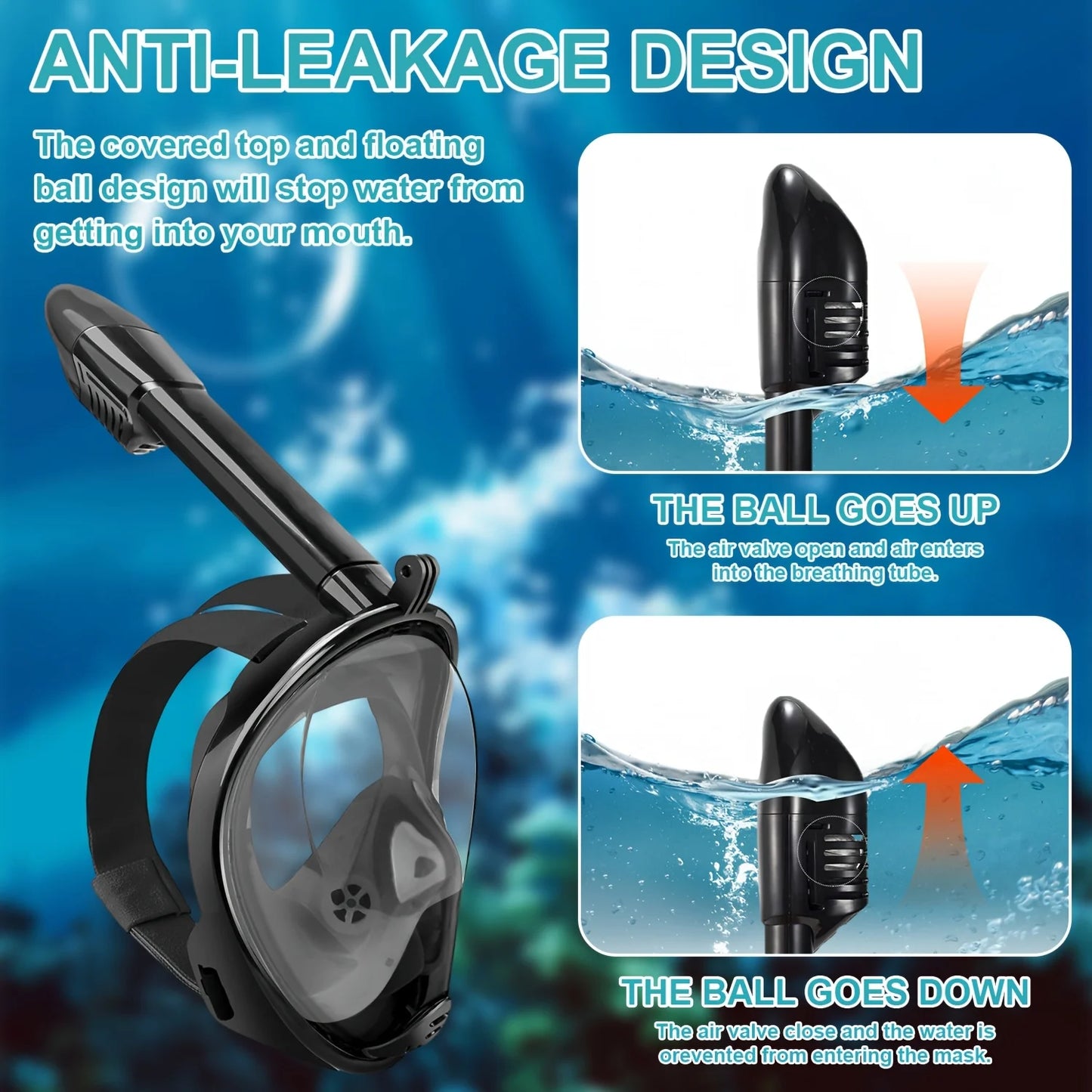 Underwater Snorkeling Full Face for Children