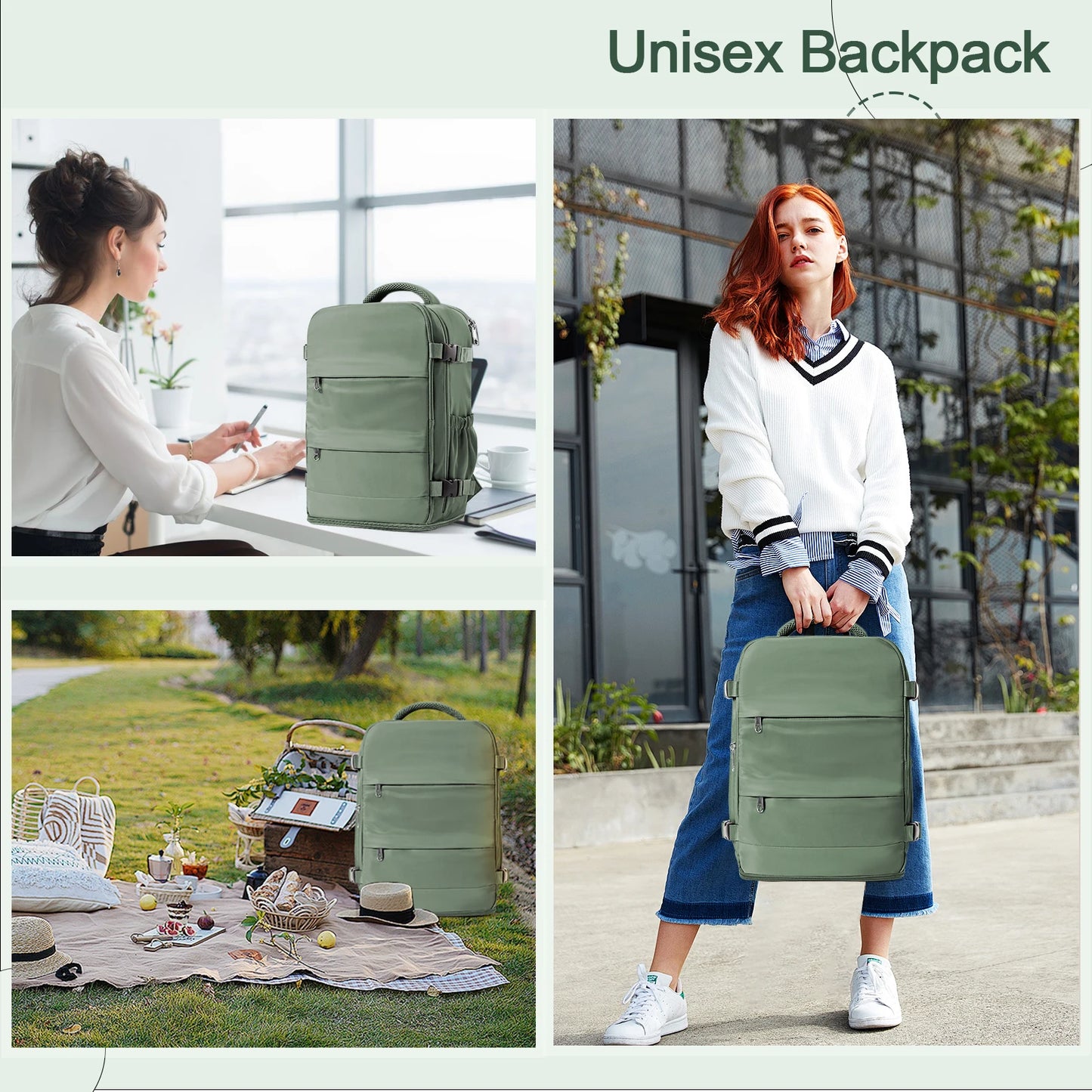 Backpack 40x30x20 Cabin Bag Travel Backpack for Men and Women