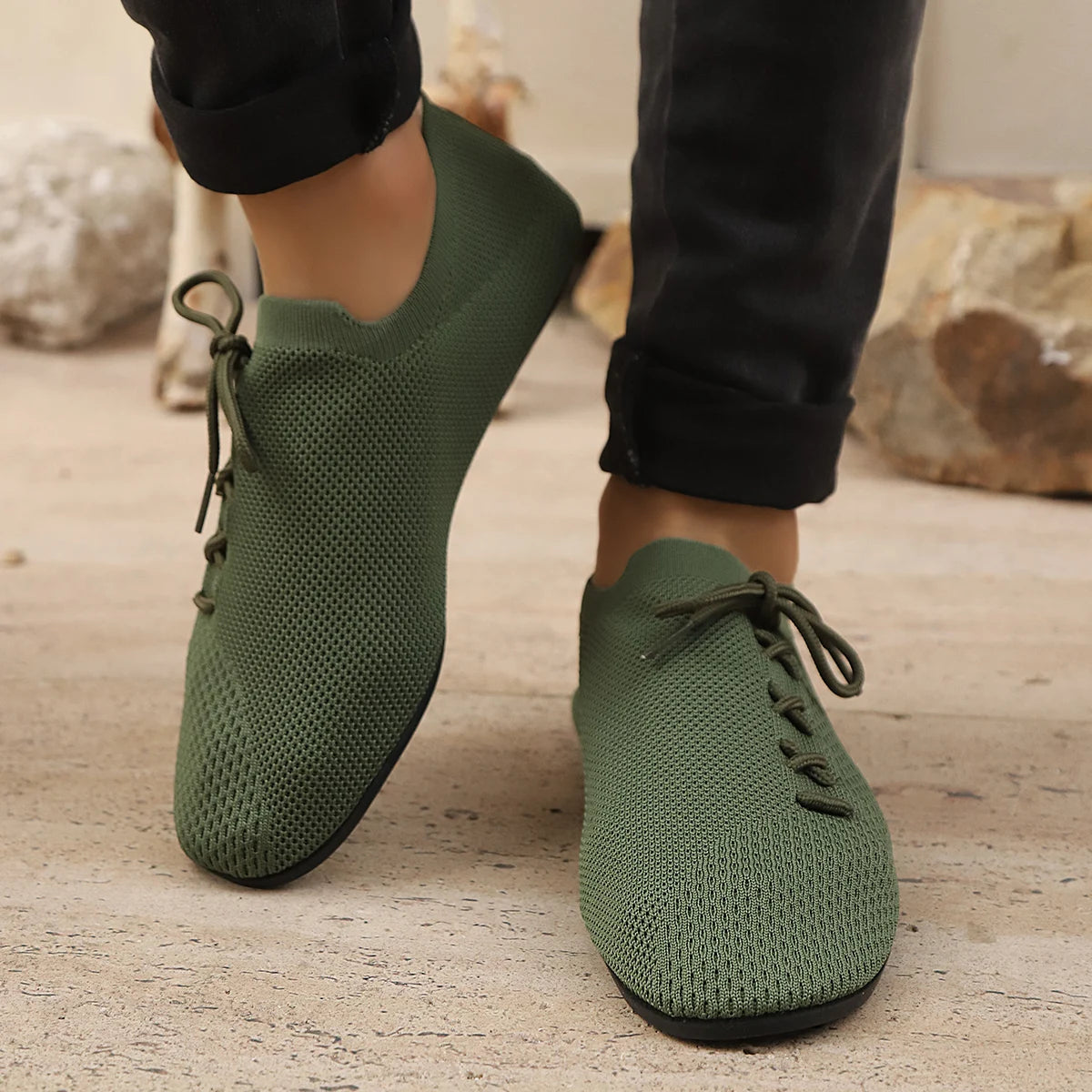 Breathable Mesh Loafers for Men Anti-Slip Driving Shoes
