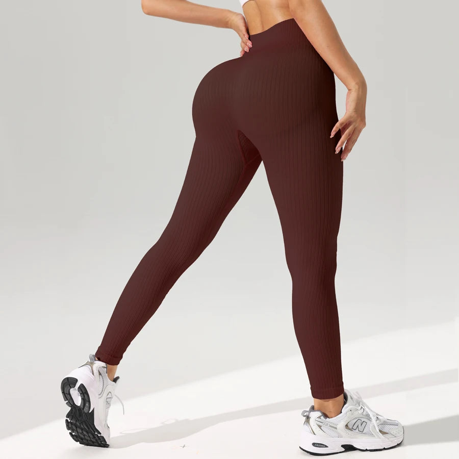 Women Sports Leggings Seamless Yoga Pants w/Tummy Control Sportswear