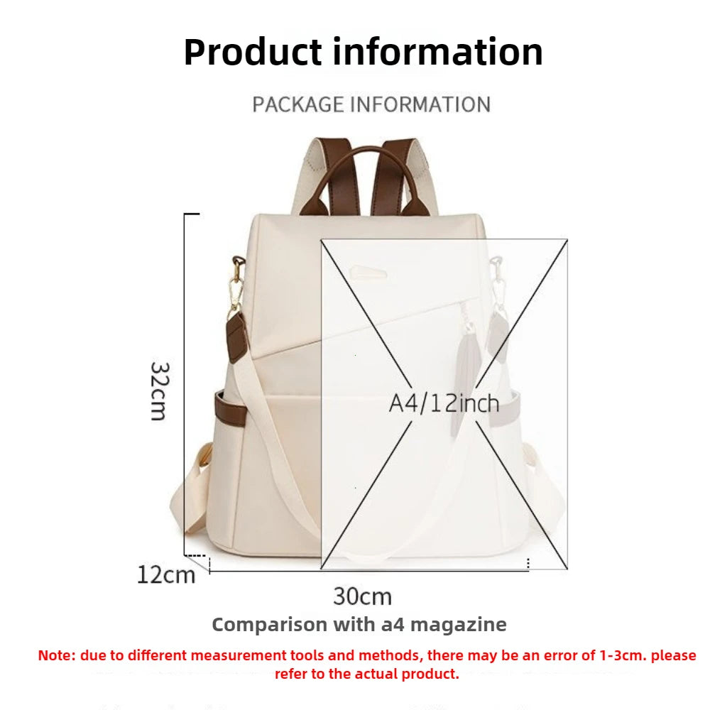 High Quality Fashion Women’s Nylon Anti-theft Backpack