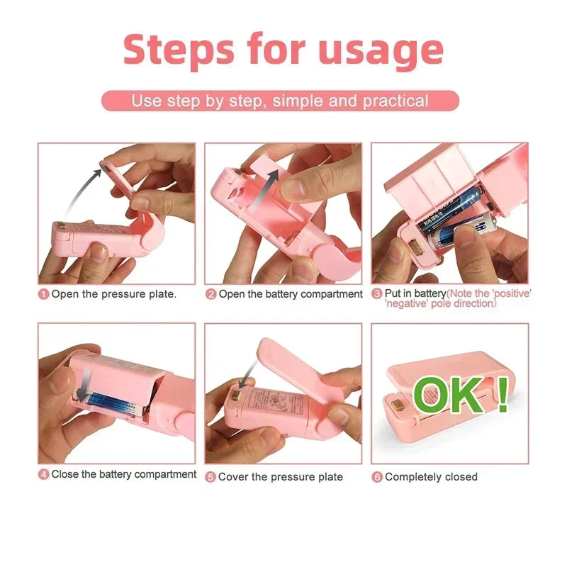 Mini Heat Bag Sealing Machine Package Thermal Sealer Bags