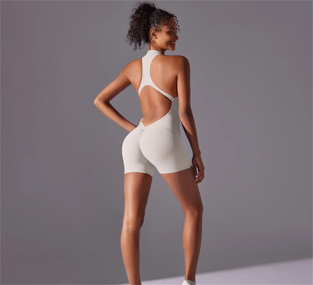 Solid color high-intensity nude tight fitting sports for Women