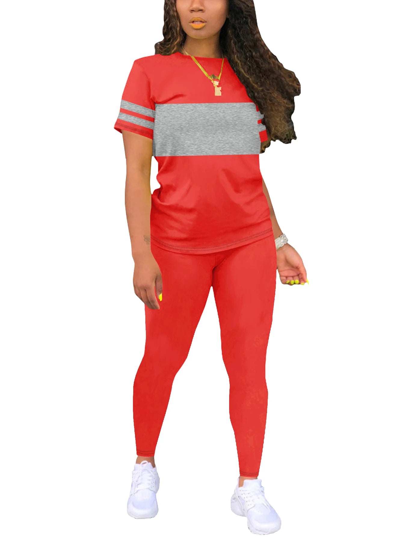 Women's Summer Casual  Set Fashionable Comfortable Clothing Outfit