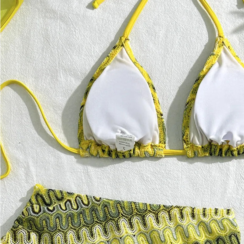 Sexy Bikinis 2026 Swimsuits Women's Three-Piece Swimwear