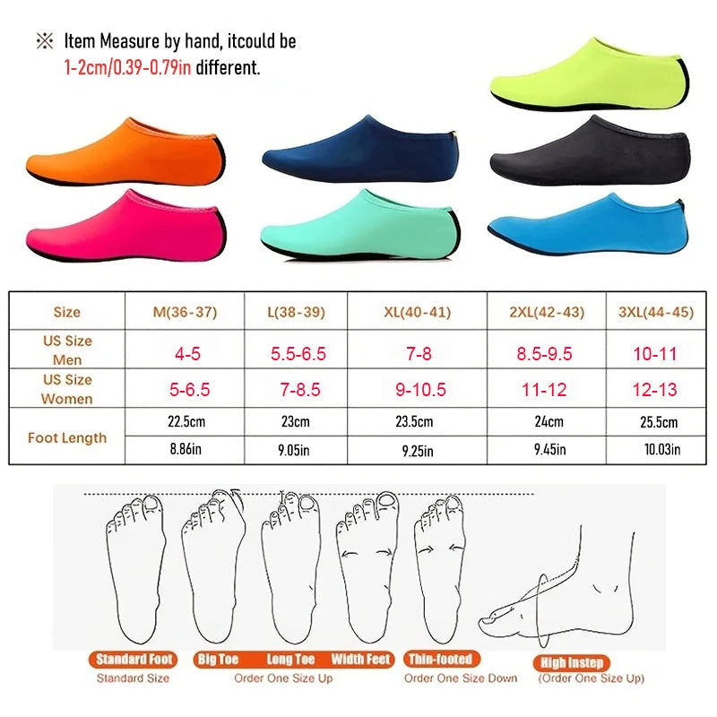 Quick Dry Water Unisex Non Slip Water Anti Slip Swimming Beach Shoes