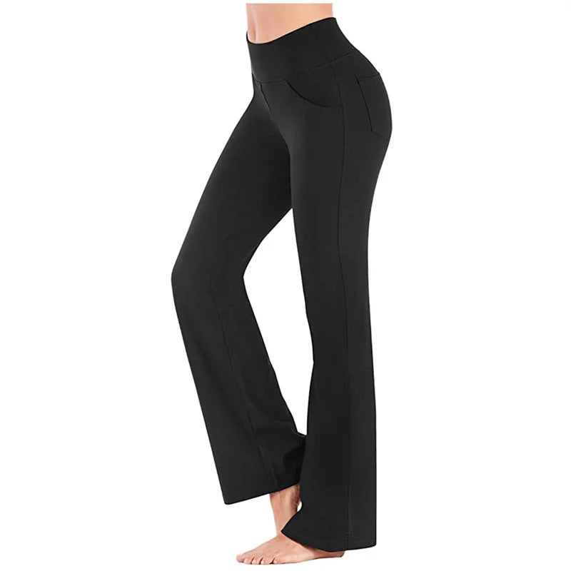 Elegant Women's Pants Palazzo Flared Long Trousers
