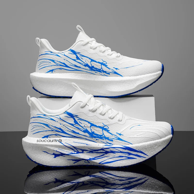 Running Shoes Men/Women Carbon Board (Breathable Lightweight, Comfortable Athletic Nonskid Sneakers)