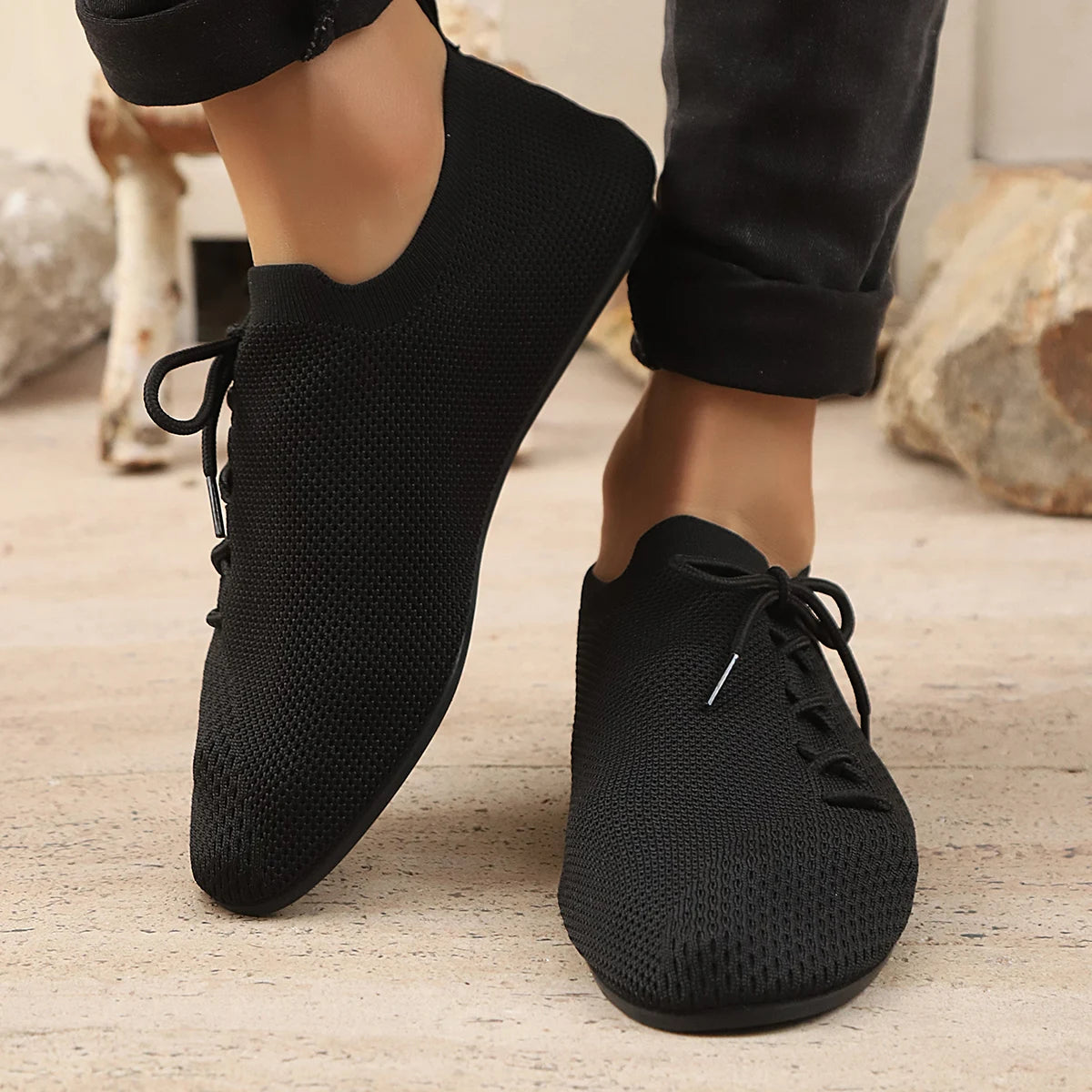 Breathable Mesh Loafers for Men Anti-Slip Driving Shoes