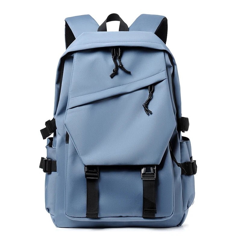 Simple luxury solid high quality backpack  for men