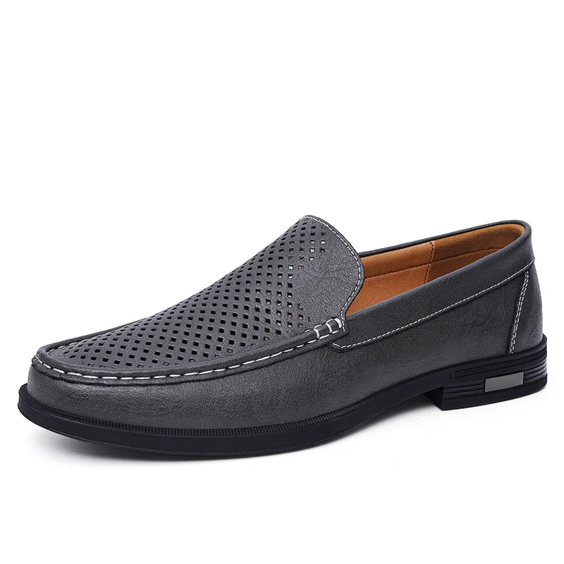 Genuine Leather Men Footwear Slip for Men Formal Shoes Loafers Moccasins
