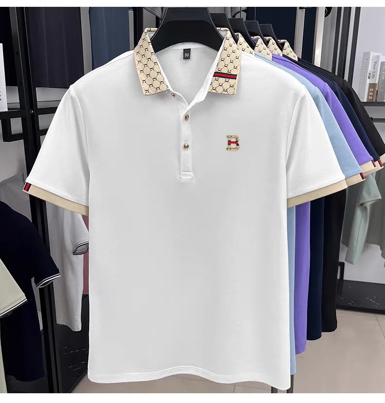 Luxury brand B letter polo shirt