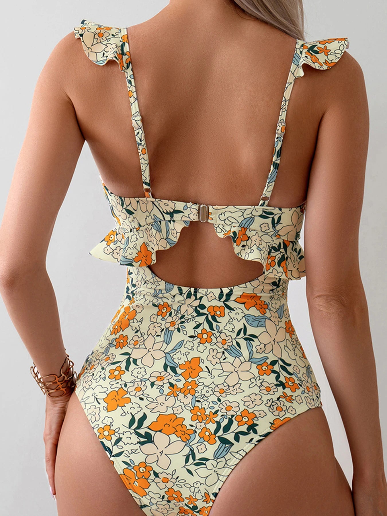 2026 New Floral Printed One Piece Swimsuit For Women