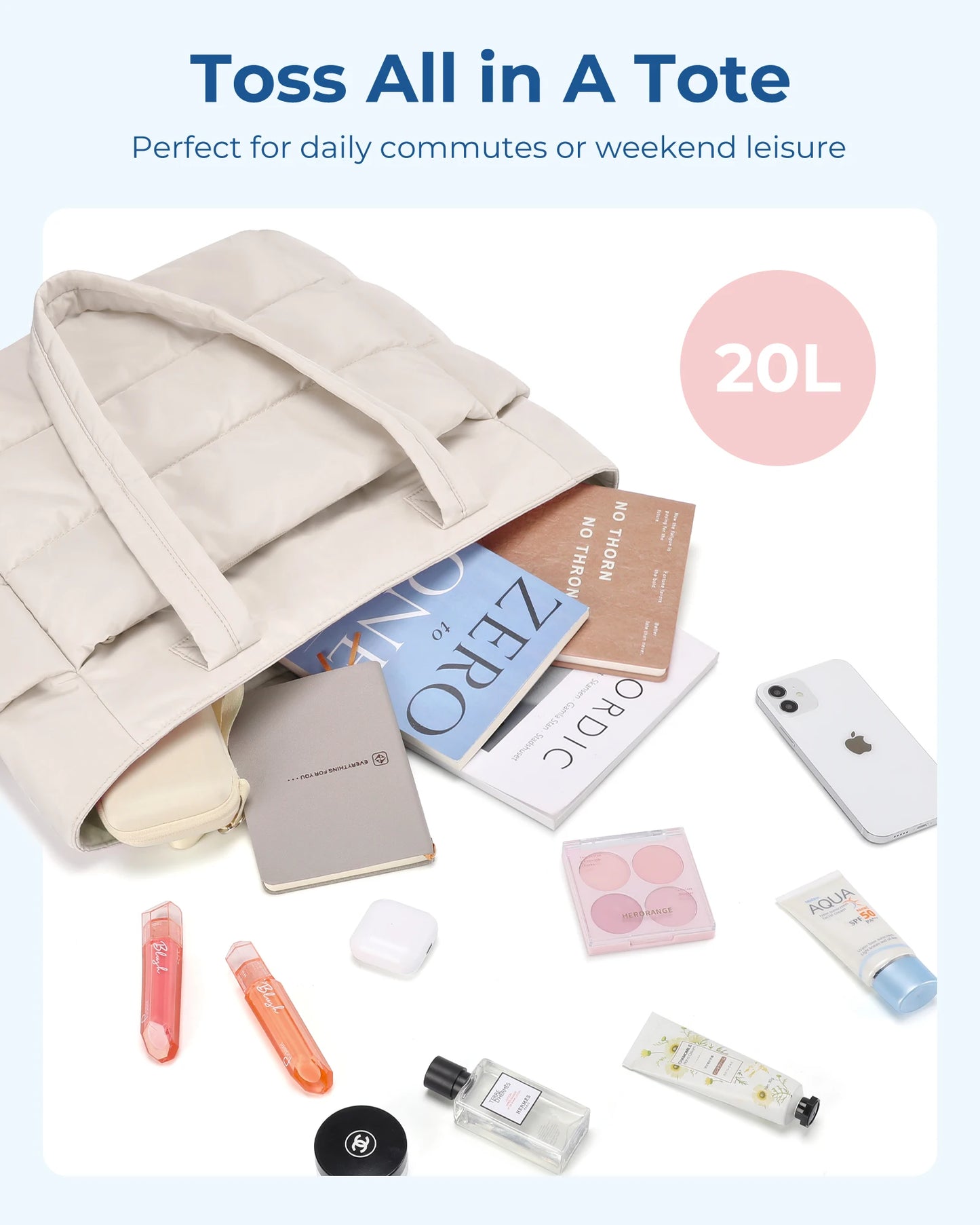 Smart Bag for Women Large Capacity, Student Class Shopping bag