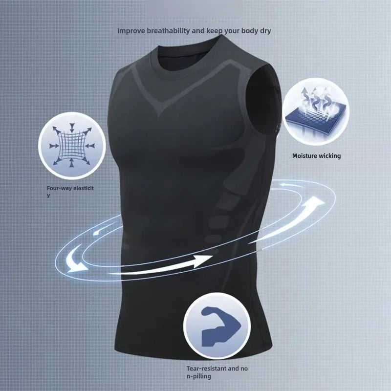 Mans Compression Tank Top Gym Shirt