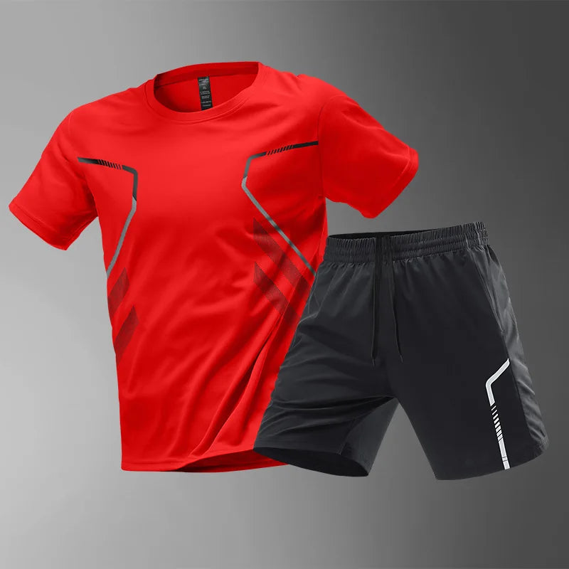 Men's Quick Drying Running Sets Breathable Outdoor Sports