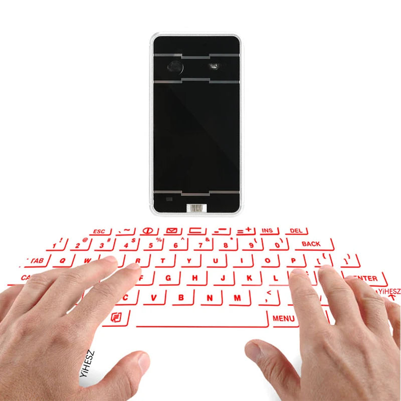 Virtual Laser Keyboard Wireless Projector for phone, computer & Tablet