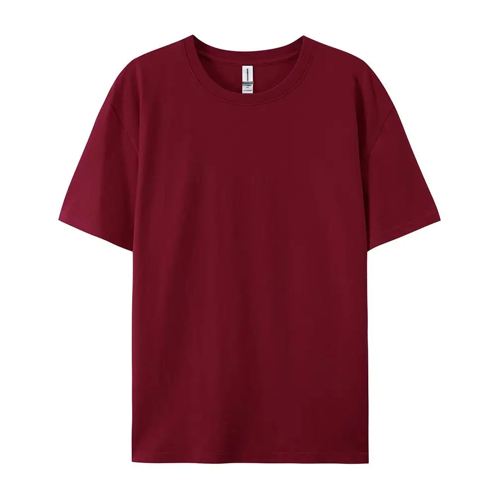 100% Cotton Solid T-shirts Women Sporty Short Sleeve