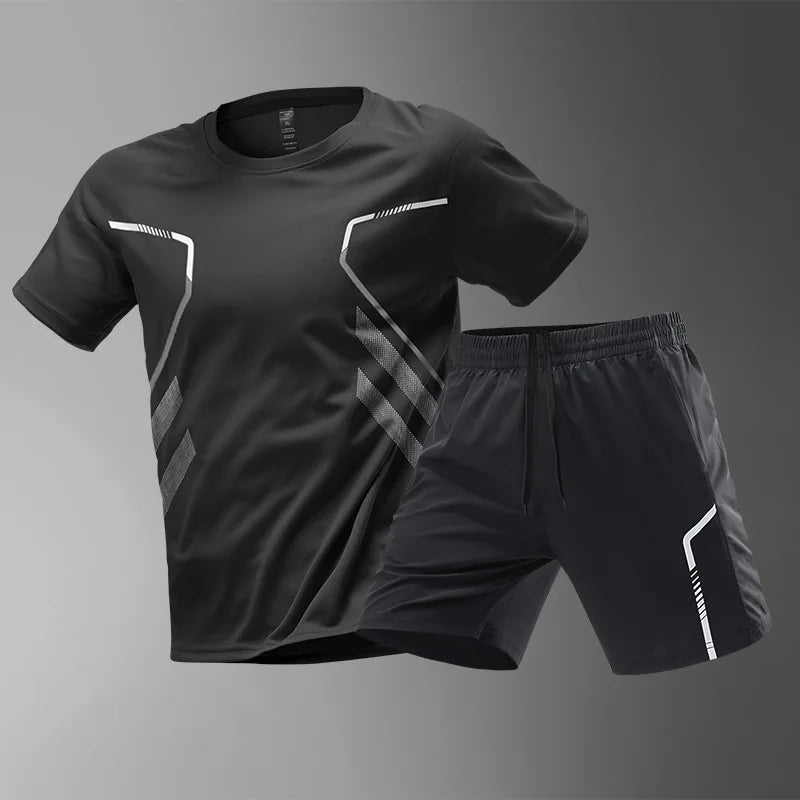 Men's Quick Drying Running Sets Breathable Outdoor Sports