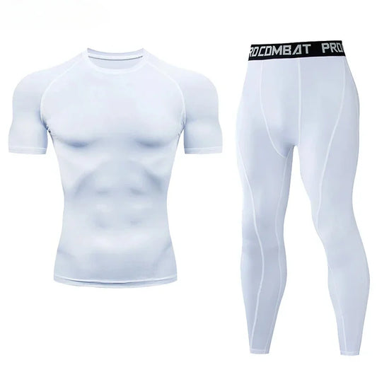 2pcs Men's Compression Sportswear Suit