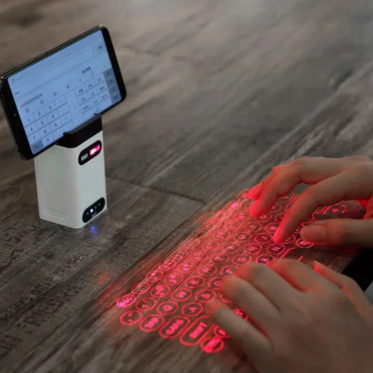 Virtual Keyboard Laser Projection for Computer Phone