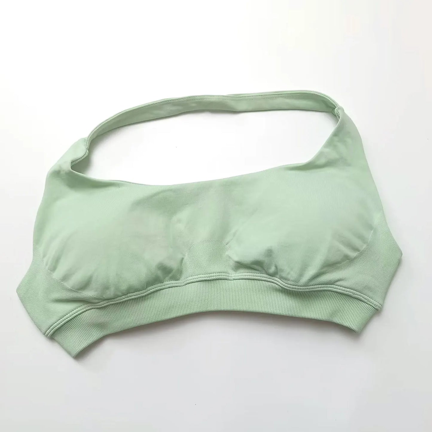 Impact Sports Bra Women Seamless Halter Top High Support