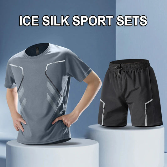 Men's Quick Drying Running Sets Breathable Outdoor Sports