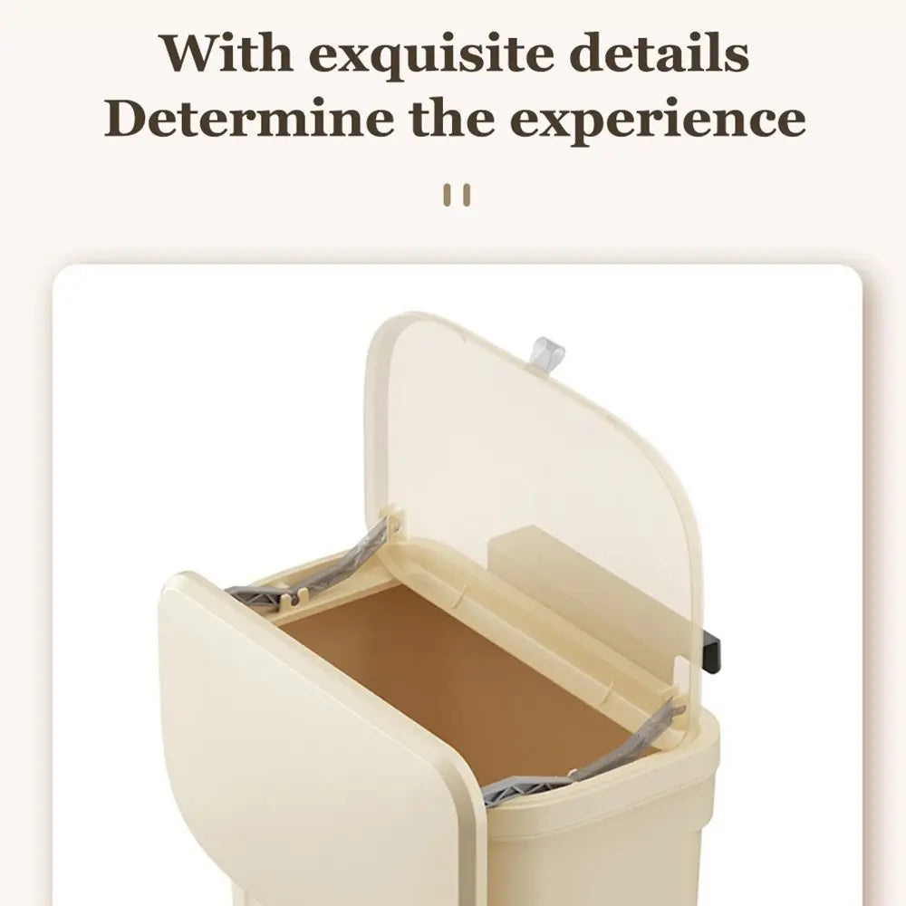 Durable Trash Can Wall Mounted Hanging With Lid Kitchen Bin