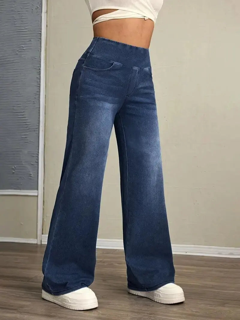 Women's Jeans New Elastic Waist High Stretch